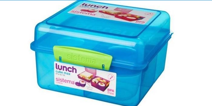 Plastikowe pudełko na lunch Sistema