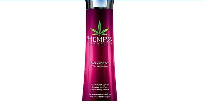 Opalający krem ​​do opalania Hempz Naturals Hot Bronzer