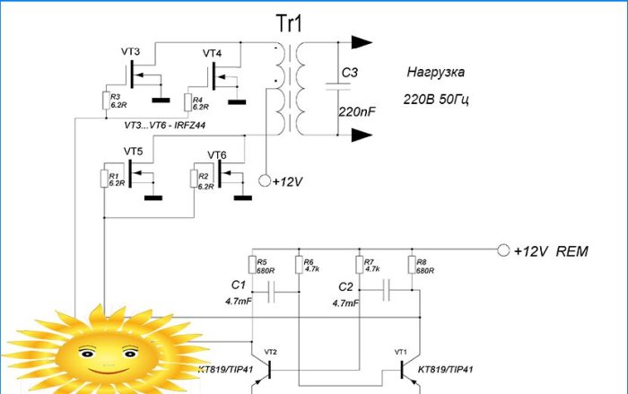 DIY konwerter napięcia 12 na 220 i 220 na 12 woltów