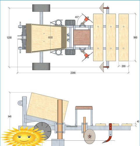 DIY sadzarka do ziemniaków i kopaczka do ziemniaków do traktora prowadzonego