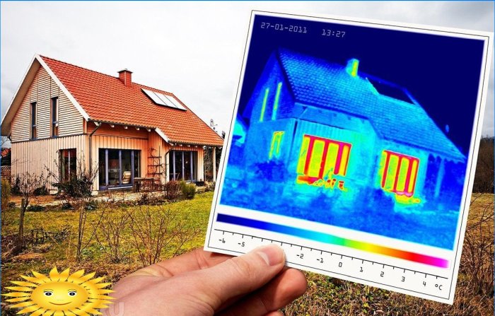 Inspekcja i inspekcja domu za pomocą kamery termowizyjnej przy zakupie lub kontroli budowy