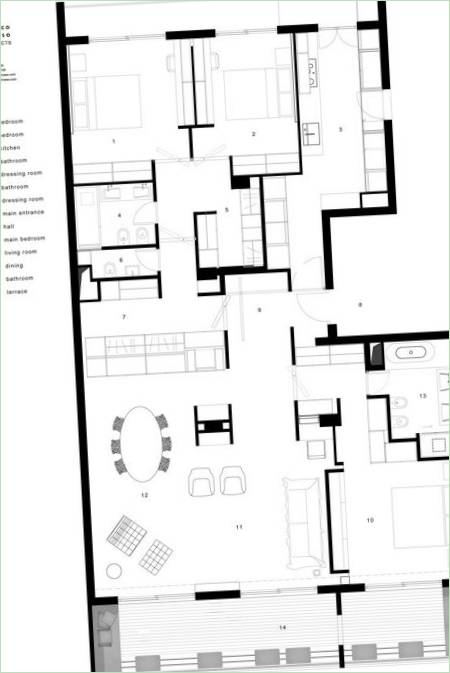 Projekt domu prywatnego autorstwa Federico, Monte Carlo, Monako