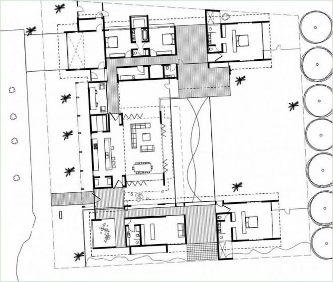 Plan piętra Dune House w Queensland