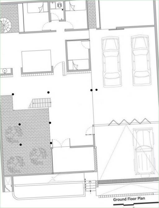 Dom z tarcicy w kształcie pudełka blueprint