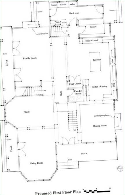 Plan piętra domu prywatnego