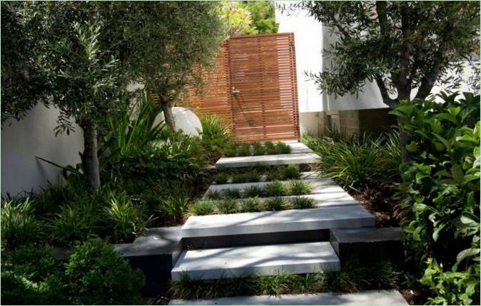 Dom z efektownym projektem krajobrazu autorstwa Tim Davies Landscaping, Perth, Australia