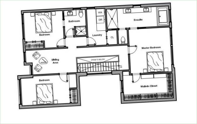 Plan pokoi rezydencji Westboro