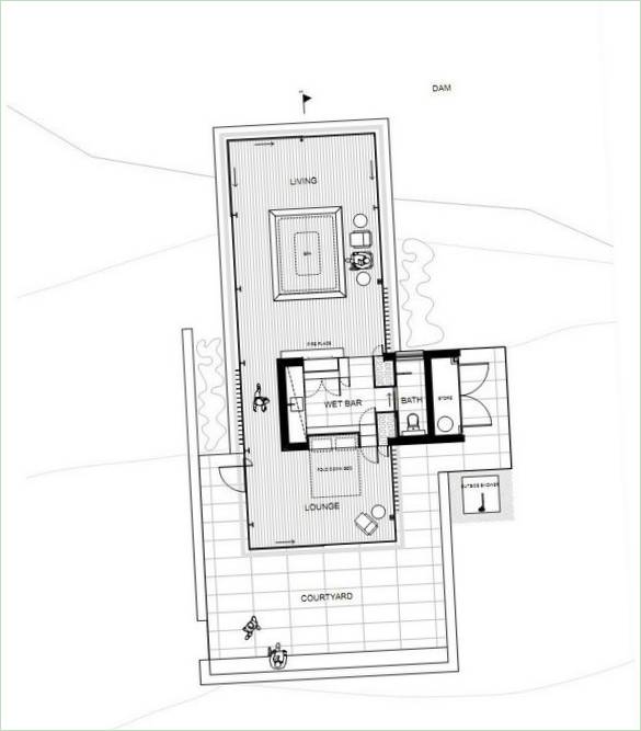 Pawilon Wirra Willa, Australia. Plan