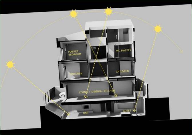 Projekt domu z muru pruskiego autorstwa NHA DAN ARCHITEKT