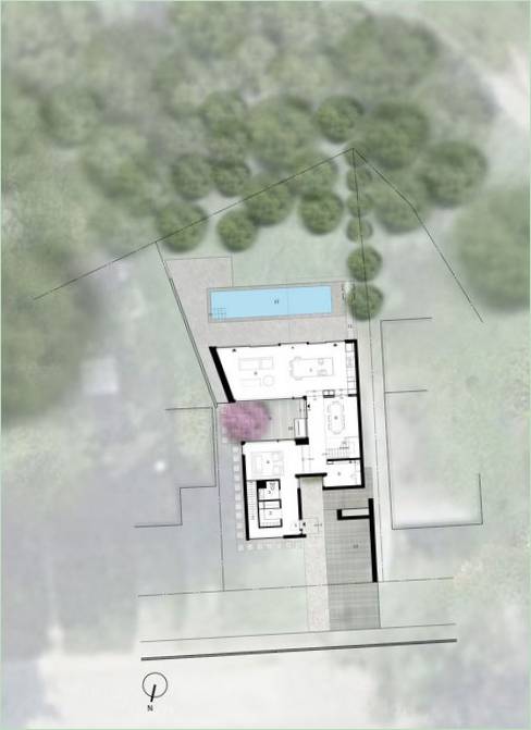 Prywatny plan domu Cedarvale Ravine House