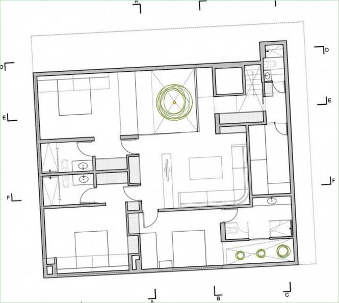 Casa P12 przestronne wnętrze w Peru