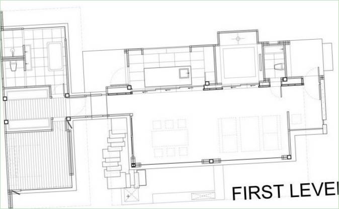 Hilltop House Private Residence schemat ideowy