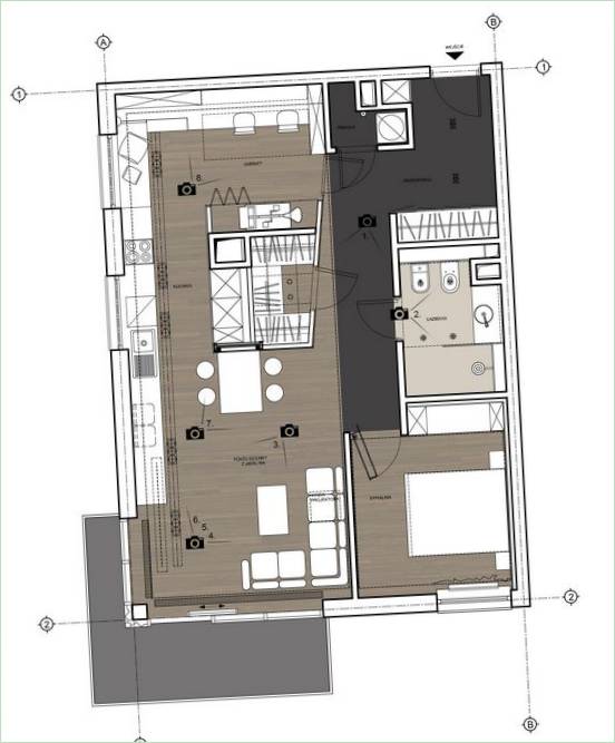 Plan mieszkania Dzień i Noc