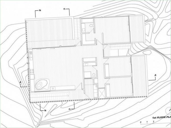 Schemat projektu domu Mirador