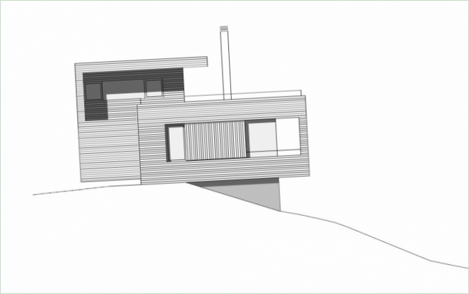 Projekt rezydencji autorstwa K_m Architektur