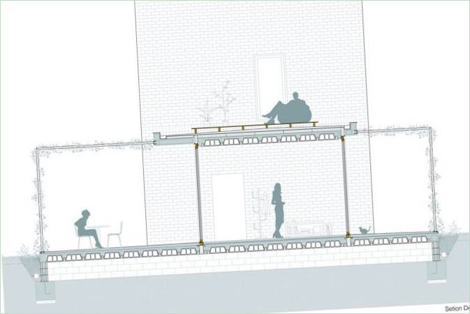 Plan piętra domu 1101 w Barcelonie