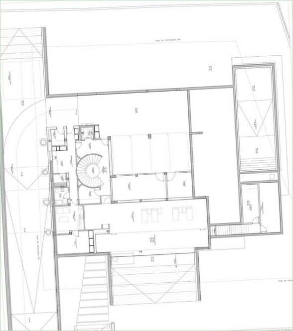 Plan piętra prywatnej rezydencji Park House