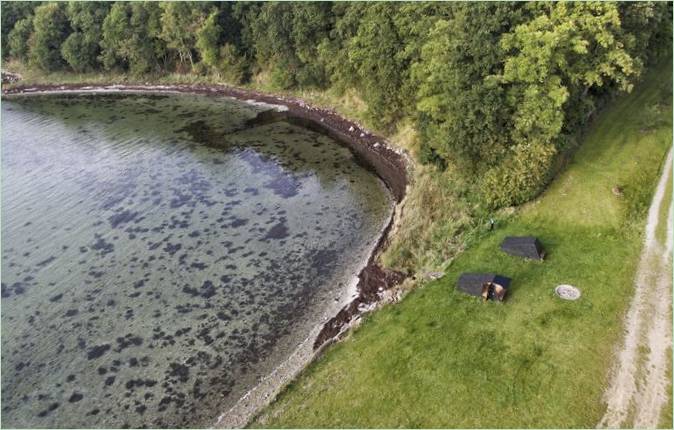 Projekt domów wakacyjnych: wybrzeże południowego archipelagu Funen w Danii