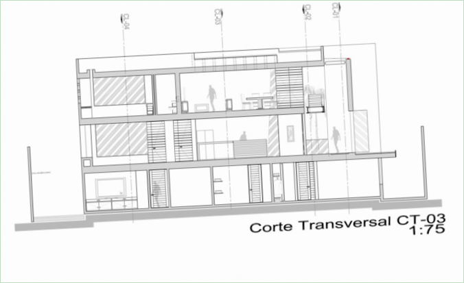 Plan piętra domu zrównoważonego w Meksyku