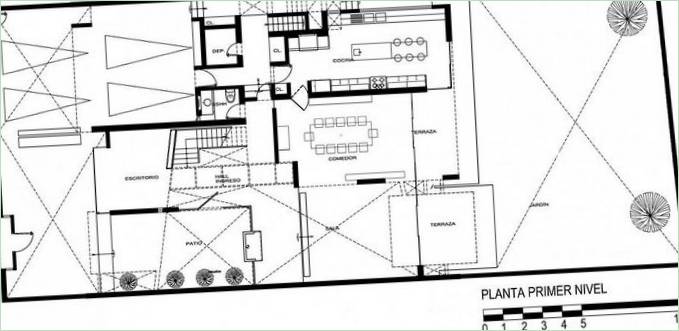 Plan domu Casa Patio w Peru