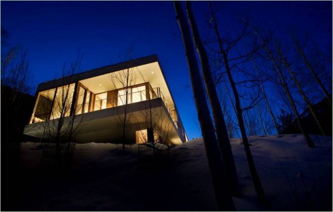 Wnętrze Linear House autorstwa Studio B Architects, Aspen, Colorado, USA