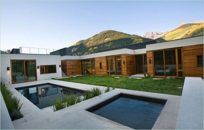 Wnętrze Linear House autorstwa Studio B Architects, Aspen, Colorado, USA