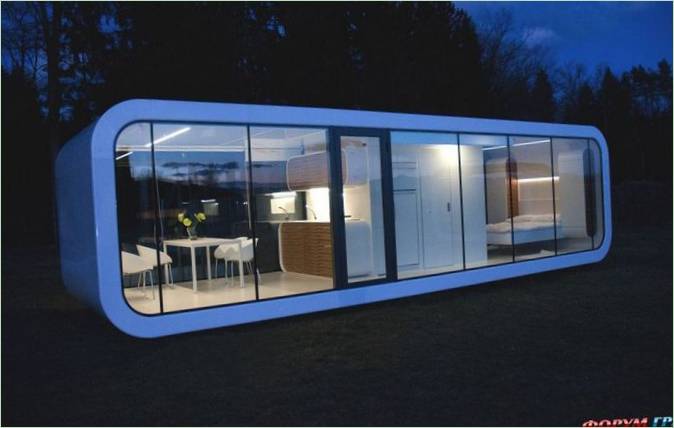 współczesny -mobile home design