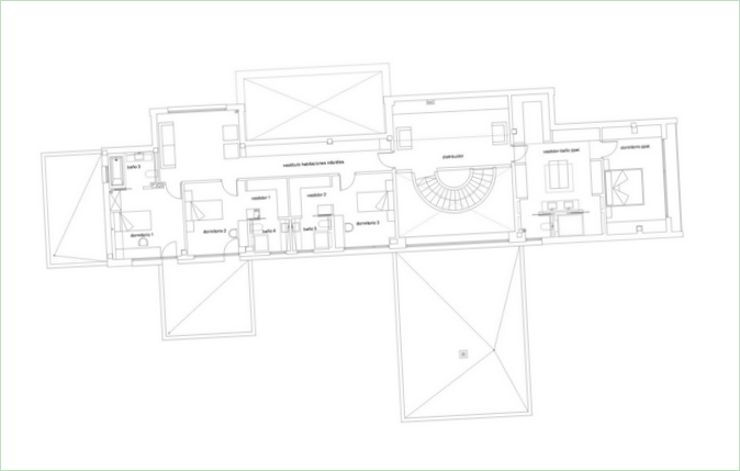 Projekt domu w Hiszpanii autorstwa Foraster Architects - plan - fot. 3