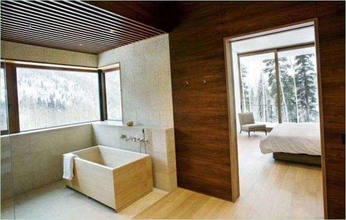 Wnętrze Linear House autorstwa Studio B Architects, Aspen, Colorado, USA