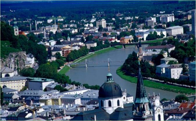 Widok na Salzburg