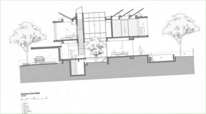 Plan chaty autorstwa ONG&amp;ONG Architects